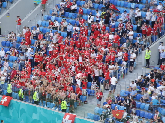 За порядком во время матчей Евро-2020 в Петербурге следили 600 народных дружинников