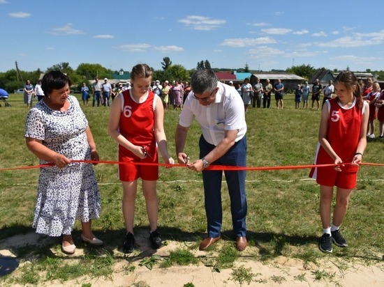 В Новооскольском горокруге открыли новую спортплощадку
