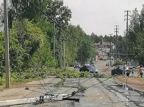 Гроза в Шарье всего за полчаса наделала делов