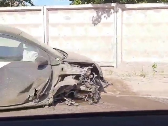 В Туле автомобиль каршеринга на улице Новотульской попал в ДТП