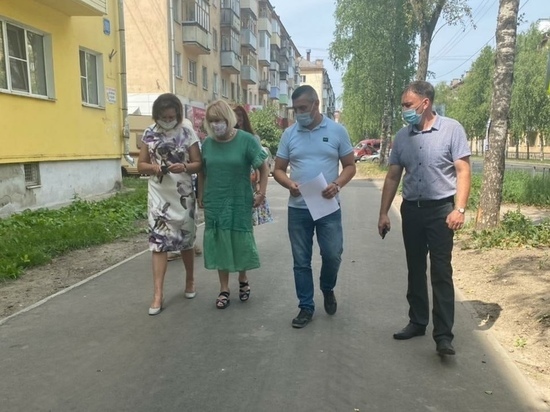 Обустройство тротуаров в Вологде продолжается
