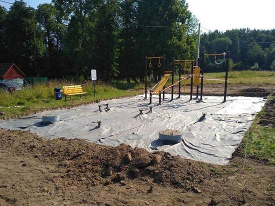 В Тульской области началось строительство детских и спортивных площадок в рамках конкурса инициативных проектов сельских старост и ТОС