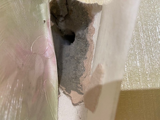 Дыра в квартире: рекламщики насквозь просверлили стену в доме Ноябрьска