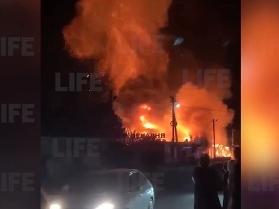 В районе Анапы выгорела столовая гостевого дома