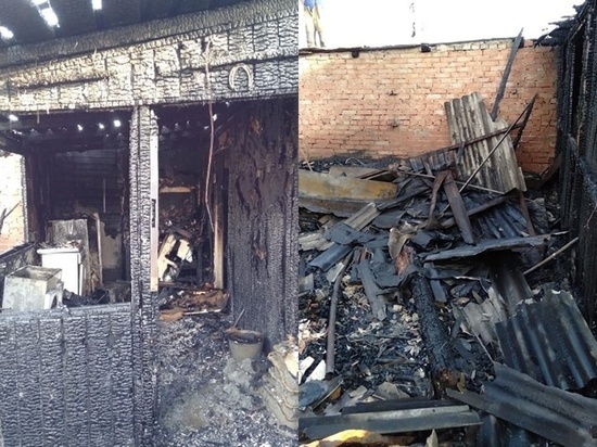 В Батайске при пожаре в деревянном доме пострадал мужчина