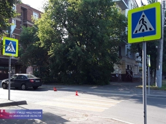 В Иванове на переходе сбили молодую велосипедистку