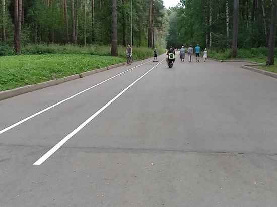 Лучше поздно, чем никогда: в костромской Берендеевке появилась разметка для велодорожек