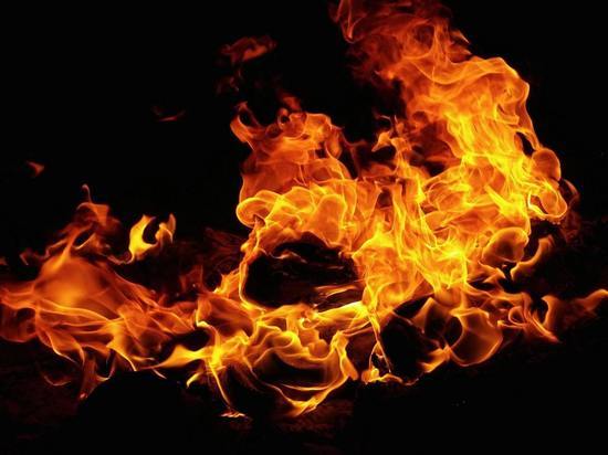 20 пожарных тушат пожар на бывшей псковской свалке