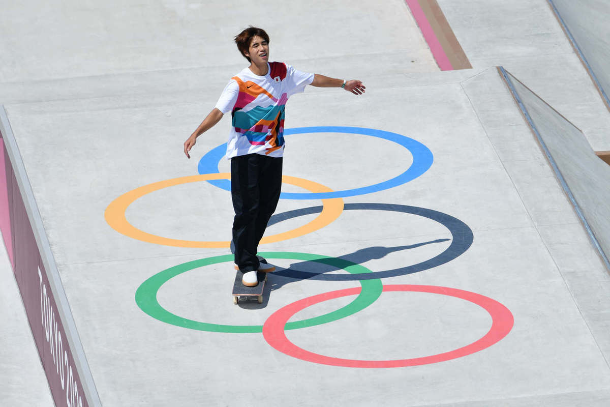 Скейтбордист Хоригоме выиграл "золото" на Олимпиаде