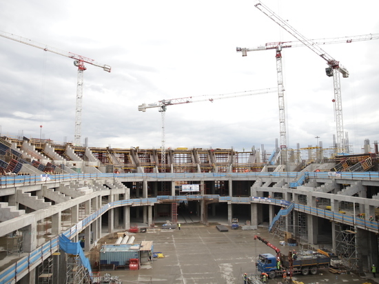 «СКА Арена» в объективе «МК в Питере»: что происходит на стройке будущего спортивного объекта
