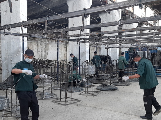 В ИК-2 УФСИН России по Краснодарскому краю открылось новое производство сетки для габионов