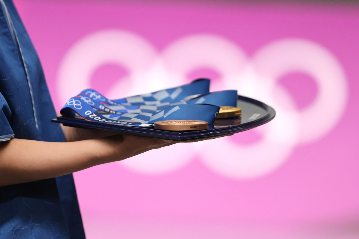 Призовые медали на Олимпиаде в Токио изготовили из переработанного материала