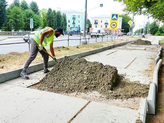 Обустройство дорог и тротуаров в Серпухове  идёт по плану