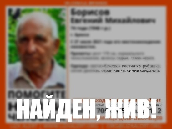 В Брянской области нашли пропавшего Евгения Борисова
