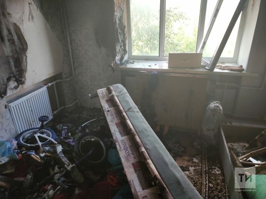 На пожаре в казанской высотке спасли малыша