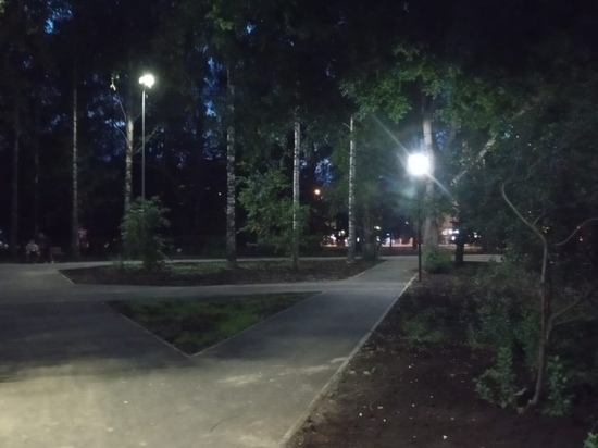 В Центральном парке Йошкар-Олы появились 36 новых светильников