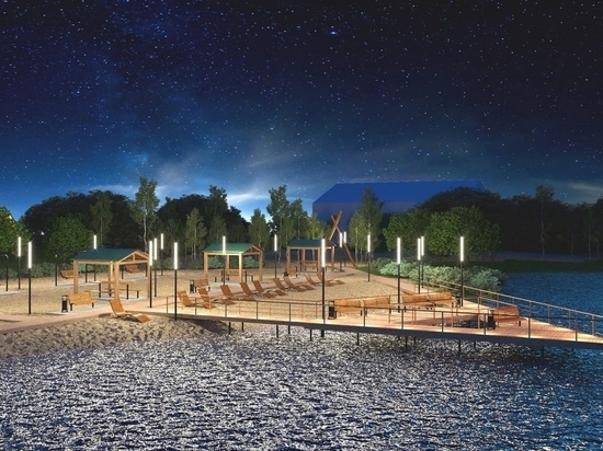 Пирс, площадка для волейбола и мангальные зоны появятся на берегу озера в Ханымее