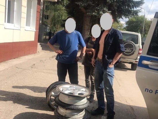 Рязанская полиция поймала группу воров колесных дисков