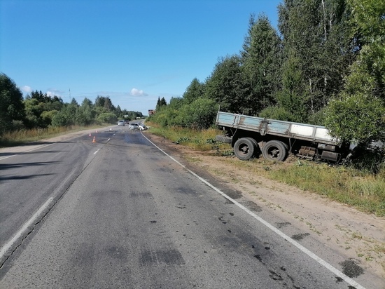 Новые подробности аварии с грузовиком в Тверской области: легковушка выехала на встречную полосу