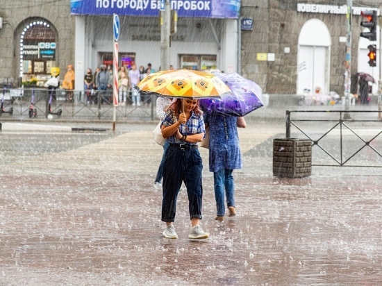 Пятница в Новосибирске обещает быть пасмурной, дождливой и грозовой