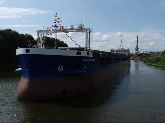 Сухогруз RSD59 спустили на воду на "Окской судоверфи" в Навашине