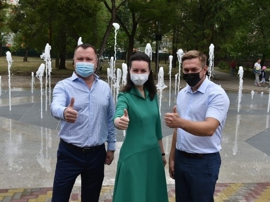 В Омском парке 30-летия ВЛКСМ установили новый сухой фонтан за 30 миллионов