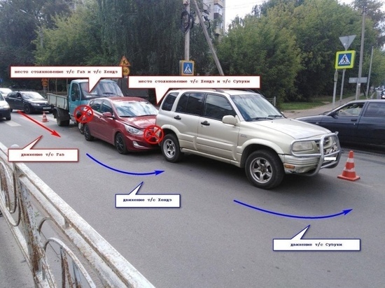 В Костроме произошло ДТП с участием трех лекговушек