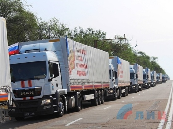 В Луганск доставили гуманитарный груз из России