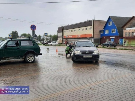 В Ивановской области произошла очередная авария с участием скутериста