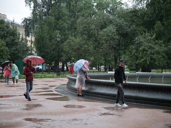 Синоптики предупредили петербуржцев о дождях и грозах 13 августа