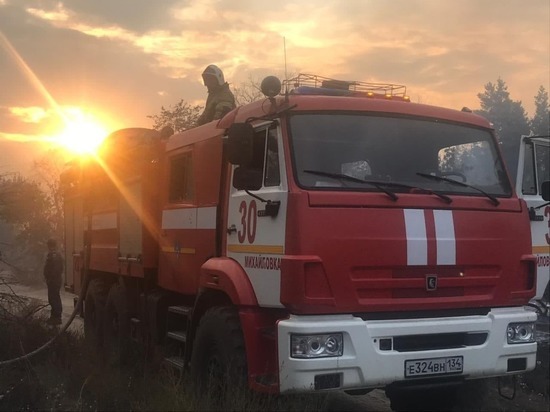 Природный пожар в Даниловском районе под Волгоградом локализовали