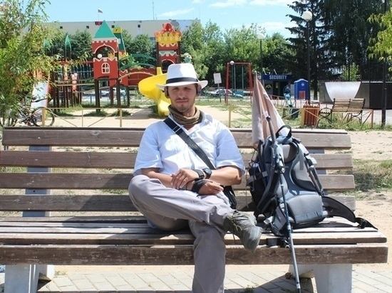 В Иванове побывал путешественник, обошедший пешком уже около пятидесяти  городов