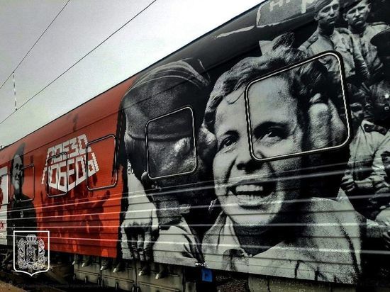 В Красноярск прибыл «Поезд Победы» с необычной экспозицией Великой Отечественной войны