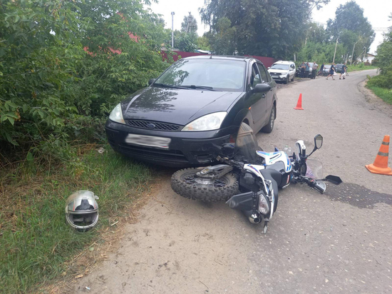 В Моршанском районе 17-летний мотоциклист пострадал при столкновении с иномаркой