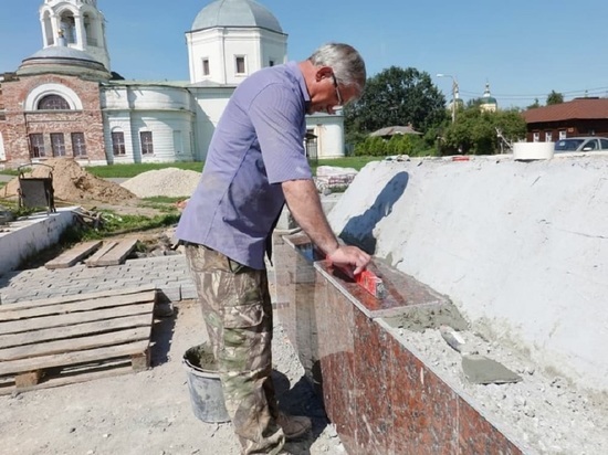 Реконструкция памятника на Соборной горе в Серпухове идёт полным ходом