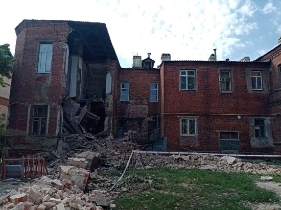 На Октябрьской в Тамбове обрушился жилой дом: вопрос с расселением жильцов решают городские власти