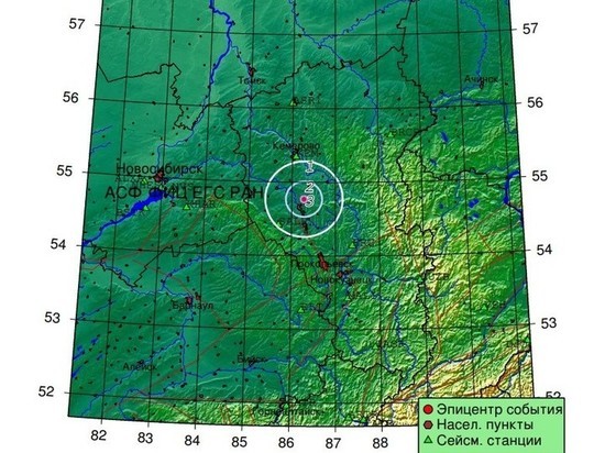 В Ленинск-Кузнецком районе произошло ночное землетрясение