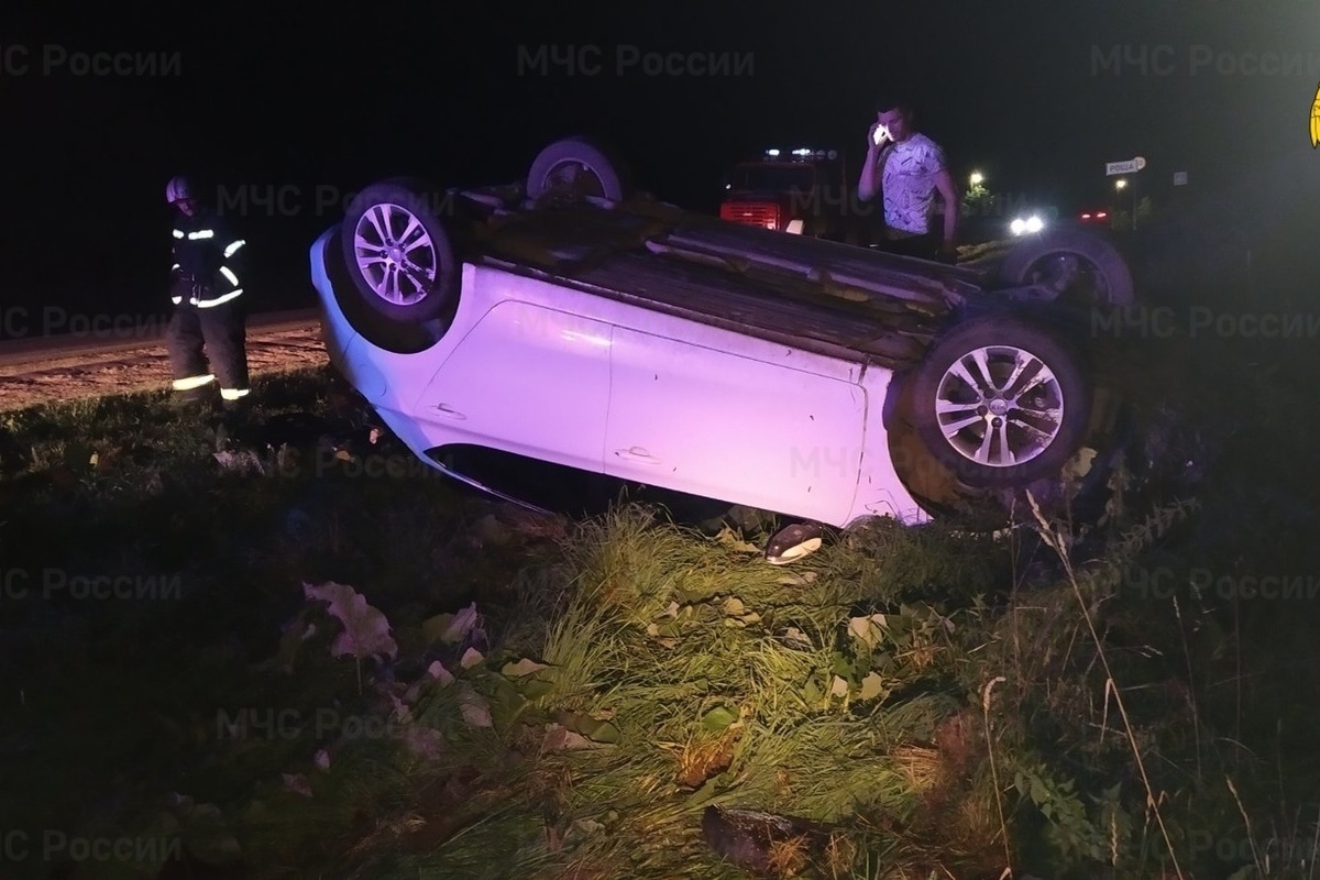 Иномарка перевернулась на трассе в Боровском районе - МК Калуга