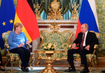 Президент России Владимир Путин и канцлер Германии Ангела Меркель встретились в Москве в пятницу, 20 августа