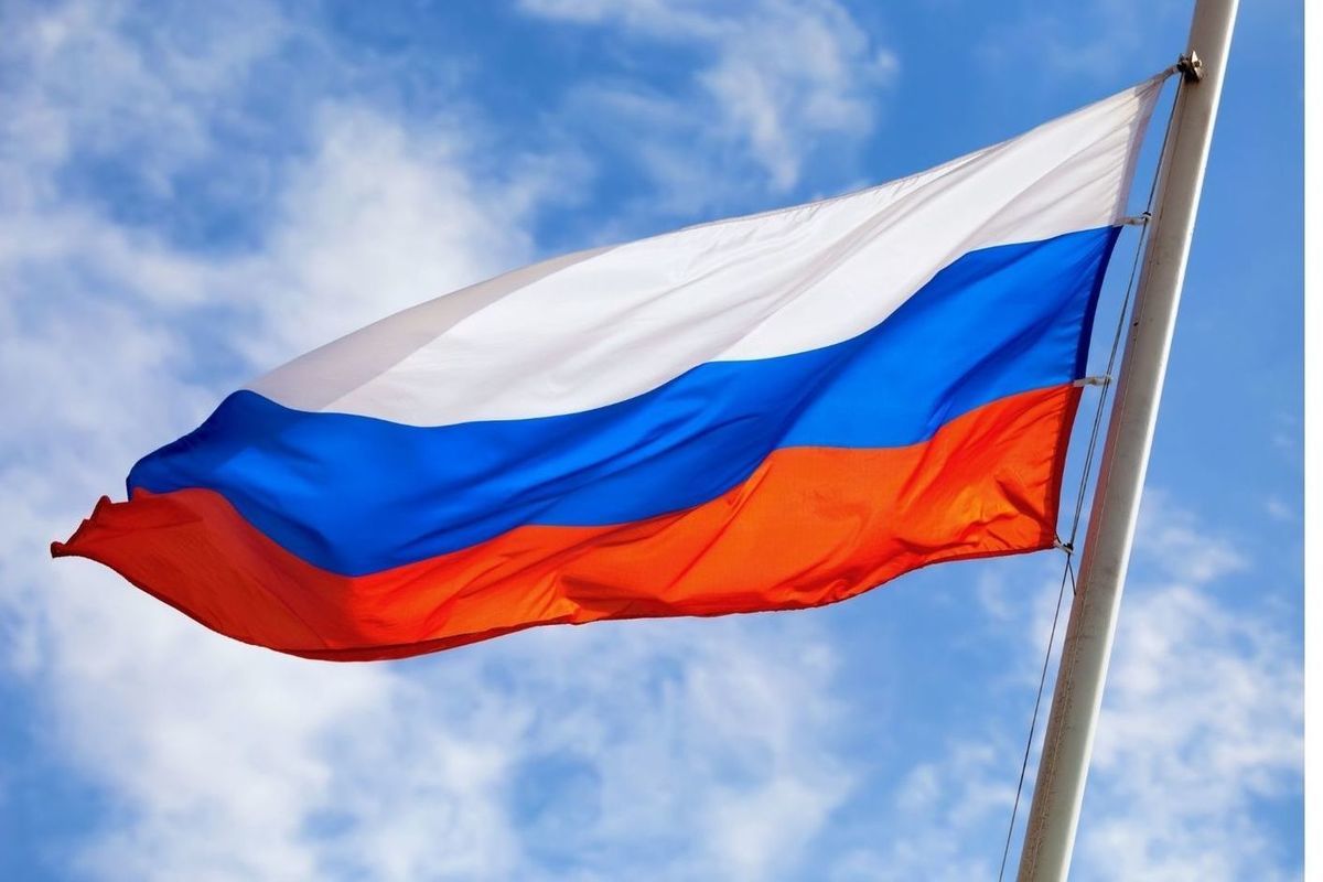 Развивающиеся флаг России
