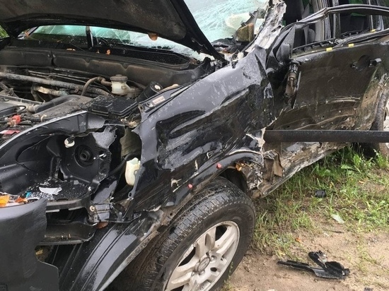В Касимовском районе Рязанской области фура столкнулась с Honda