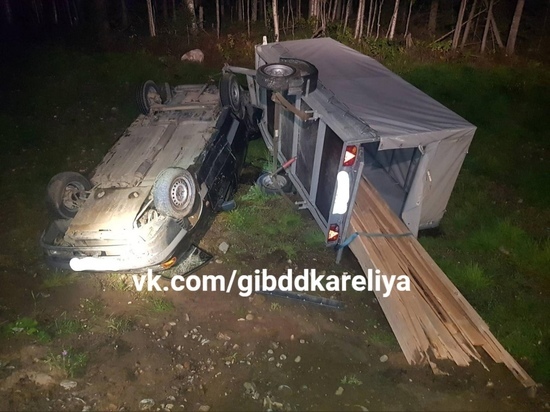 В серьезной аварии в Карелии пострадали два человека