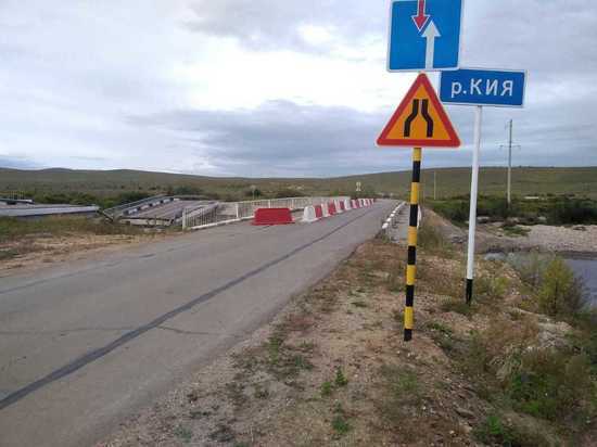 Поврежденный паводком мост через Кию восстановили в Забайкалье