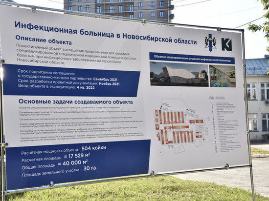 Новую инфекционную больницу начнут строить в 2021 году в Новосибирской области
