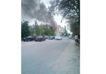 Вчера, 26 августа, в пятиэтажном доме по адресу проспект Мира, 16 в Лутугино произошел пожар