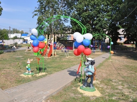 В Ровеньском районе обустроили площадки в детском саду