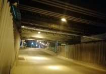 Освещение сделано под путепроводом на улице Полины Осипенко в Чите