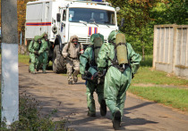 Вчера, 31 августа, в Горловке провели отработку действий МЧС ДНР в случае возникновения чрезвычайной ситуации на объекте, которая несет химическую опасность