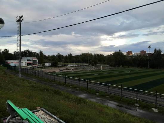 Стадион "Юность" в Петрозаводске продолжили реконструировать