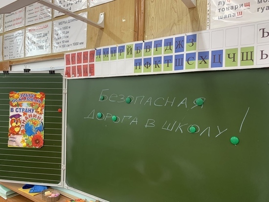 В гимназии Улан-Удэ провели урок ПДД для первоклашек